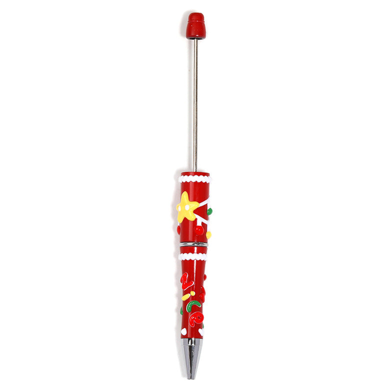 Wholesale 5pcs/pack Christmas cartoon bead pen